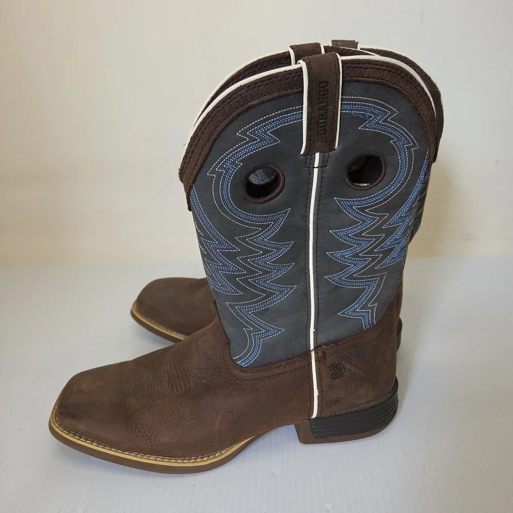 Durango® Lil' Rebel Pro™ Little Kid's Blue Western Boots 7m